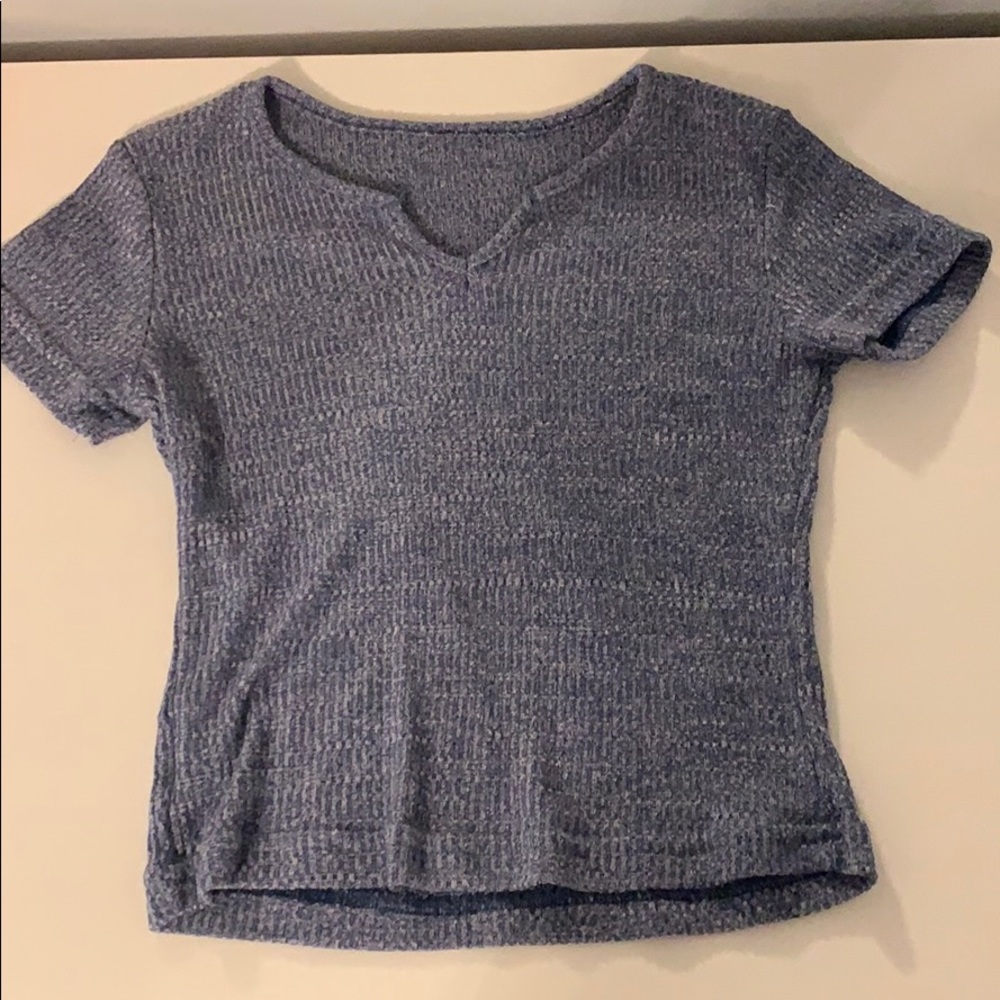 Blue Crop Top